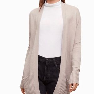 Aritzia cardigan blush pink/taupe